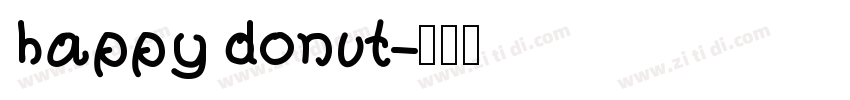 happy donut字体转换
